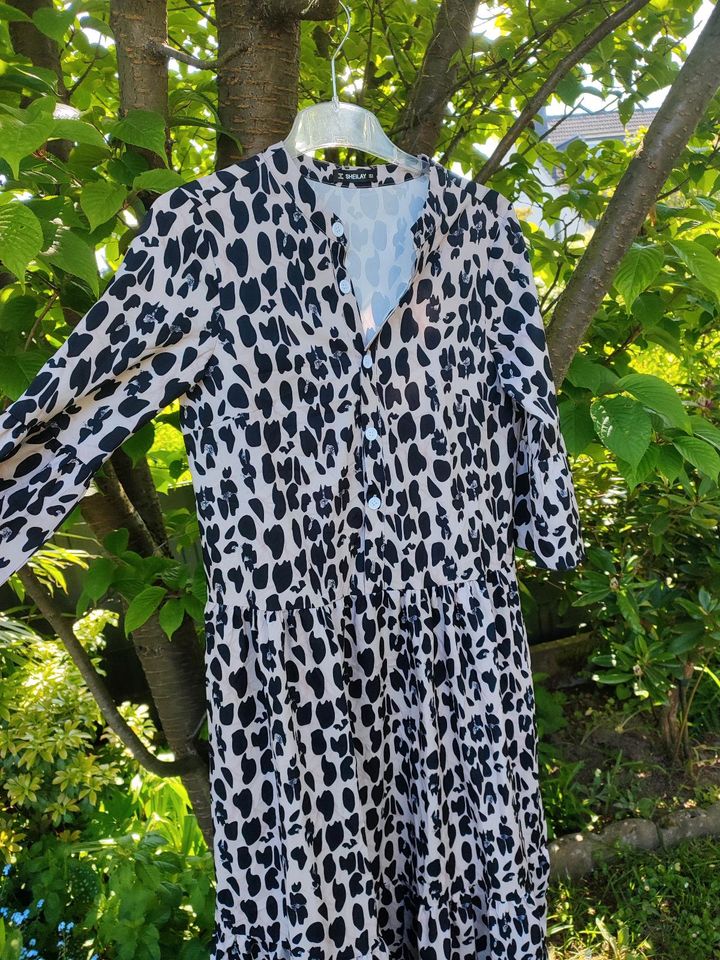 Kleid Sommerkleid Leopard Kleid Gr. S Sheilay Luftkleid in Siek