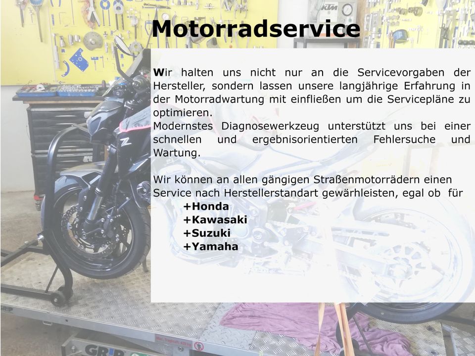 Motorrad-Service, Instandsetzung, Reparatur in Weichering