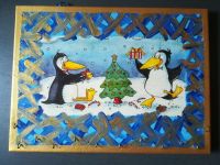 Adventskalender "Pinguine" auf Keilrahmen 30 x 40 cm Niedersachsen - Bockhorn Vorschau