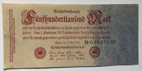 Banknote,Geldschein: 500000 Mark 25.7.1923 Inflation Bayern - Kronach Vorschau