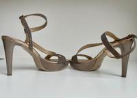 Nero Giardini high heel Sandale Leder Plateau 37 Bronze  gold Stuttgart - Stuttgart-Ost Vorschau