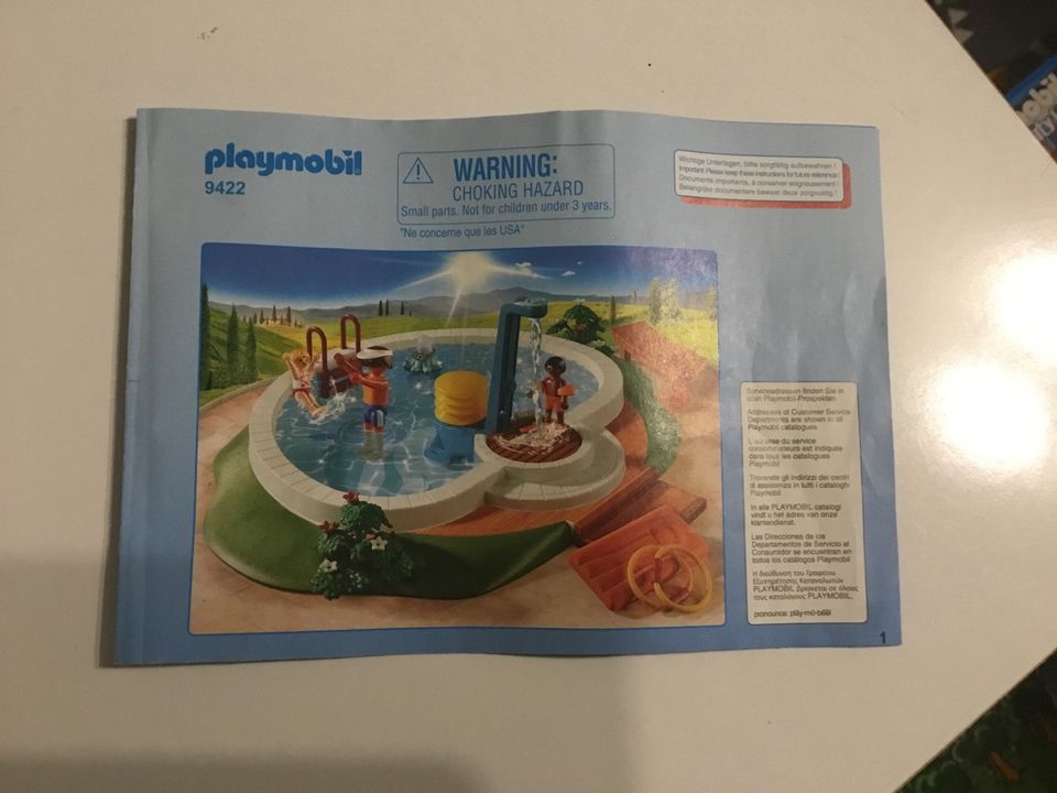 Playmobil Set 9422 Swimmingpool mit Pumpdusche in Ditzingen