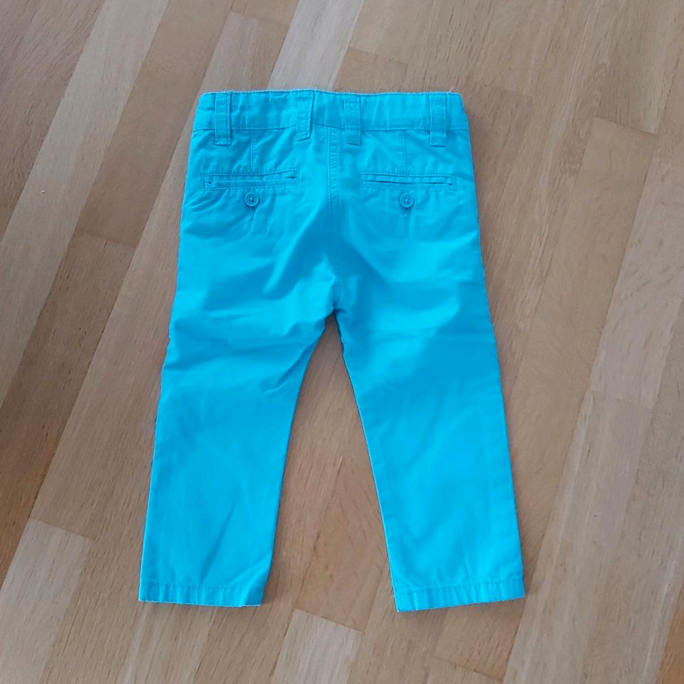 2x hellblaue Sommerhose, Jeans, Gr. 74/80 impidimpi Zwillinge in Neu Ulm