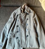 Superdry Navy Label 'S' Wool Coat Mantel Berlin - Mitte Vorschau