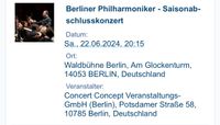 Berliner Philharmoniker - Saisonabschlusskonzert Eimsbüttel - Hamburg Lokstedt Vorschau