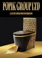Schwarz-Gold-Keramik-WC-Haushaltsluxuriöse, ruhige, Toilette Eimsbüttel - Hamburg Rotherbaum Vorschau