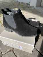 Tamaris Stiefelette Chelsea schwarz Velours Größe 39 Nordrhein-Westfalen - Olpe Vorschau