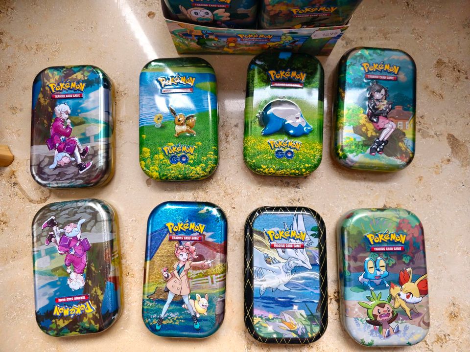 15 x Pokmeon Mini Tin leer in Bad Abbach