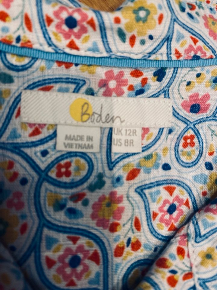 Boden Bluse Leinen Paisley UK 12 in Stuttgart