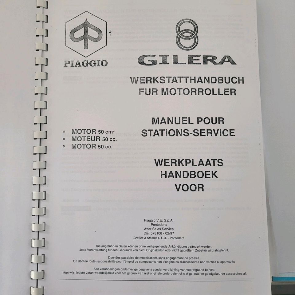 Gilera Runner 50 Motorhandbuch in Muggensturm