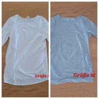 Umstandsshirt, Longsleeve in grau und weiß Bayern - Neufahrn Vorschau