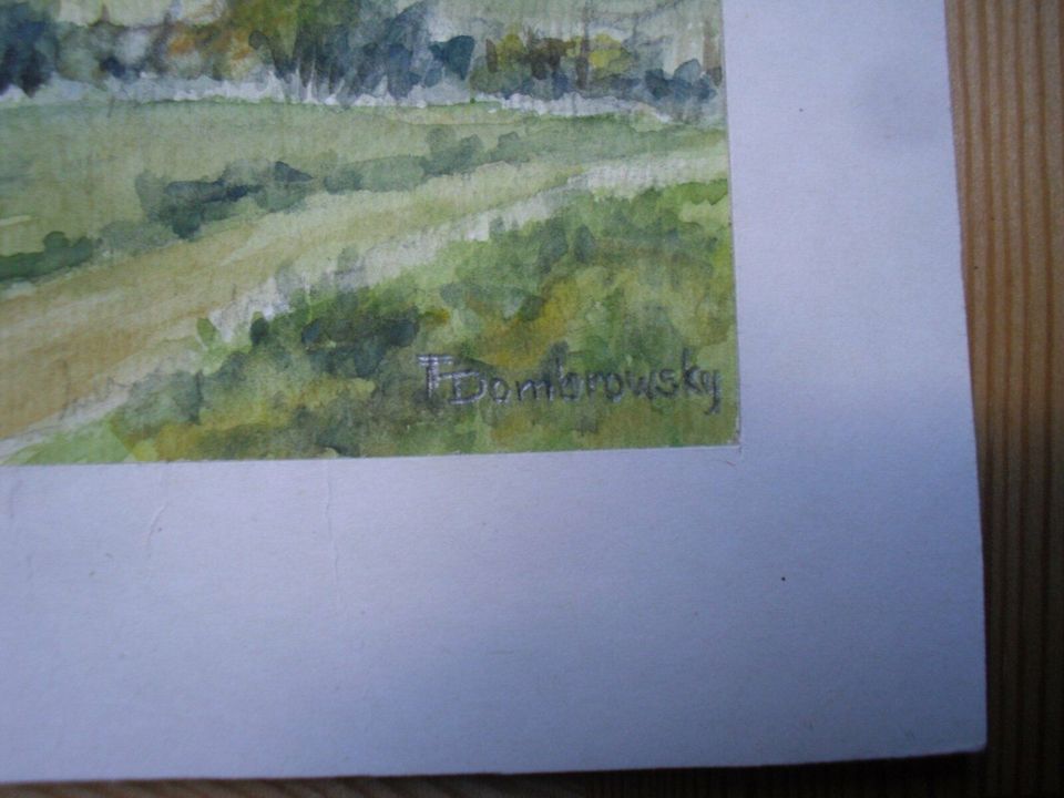 Aquarell Ahrenshoop Ostseebad Ostsee Malerei Bild Dombrowsky in Wandlitz