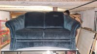 Blaues 2er Samt sofa Handarbeit vintage von Schröno Hannover - Vahrenwald-List Vorschau