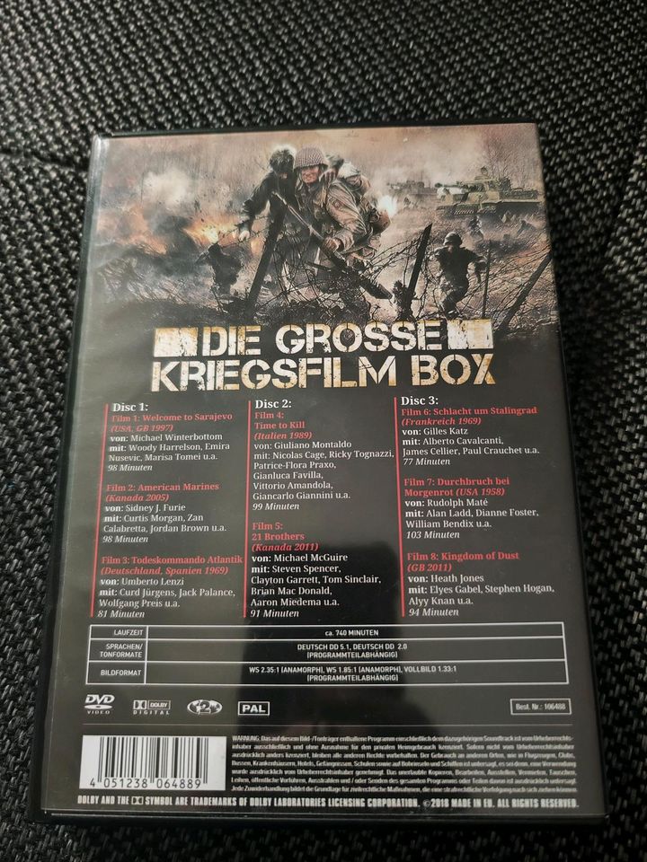 DVD Die große Kriegsfilm Box in Gengenbach