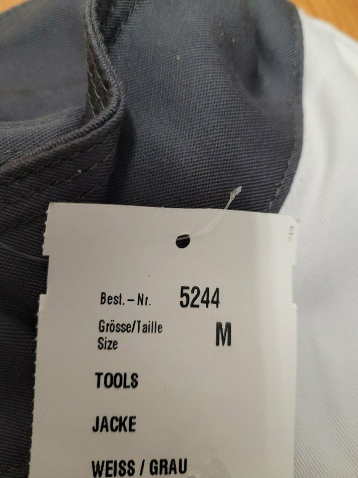 Neu Arbeitskleidung Arbeitsjacke Jacke Pionier weiß grau S - 3XL in Mörfelden-Walldorf