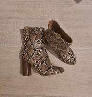 MANGO☆Stiefeletten Kroko Stiefel Ankle Boots Blockabsatz Festival München - Schwabing-West Vorschau