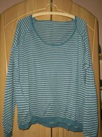 Pullover - Shirt - Petrol / Grau gestreift - Gr. L - Gr.44/46 Niedersachsen - Rethemer Vorschau