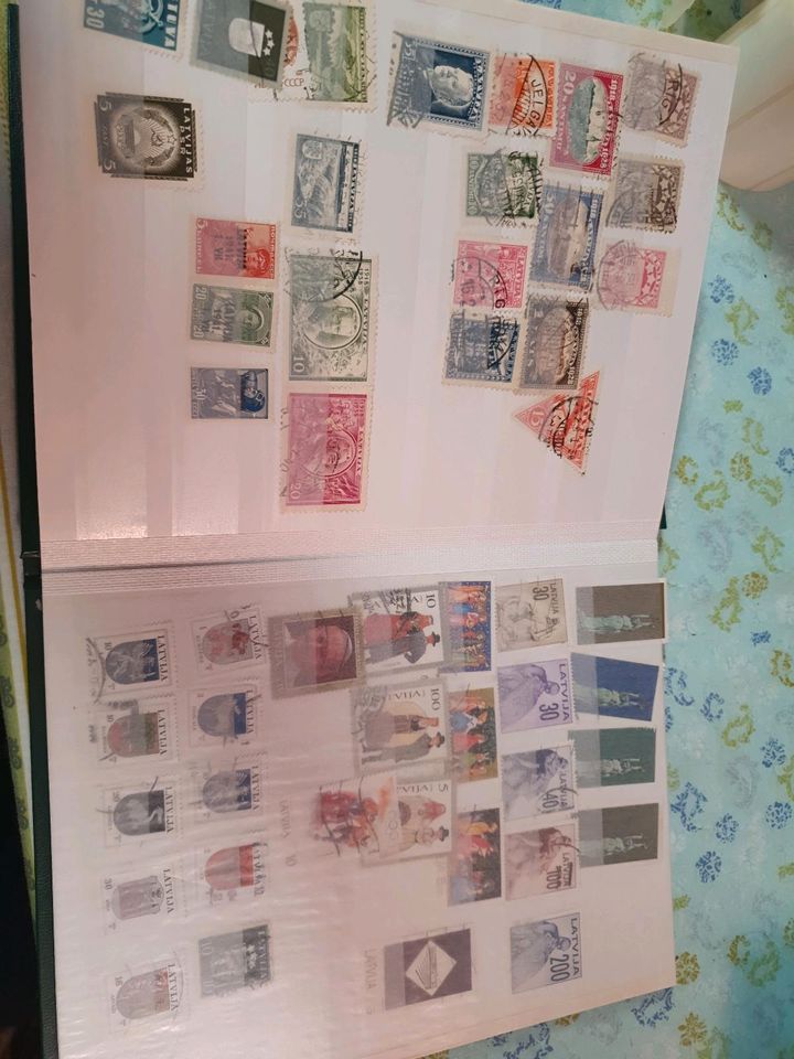 Kleine Sammlung Lettland Briefmarken in Landshut