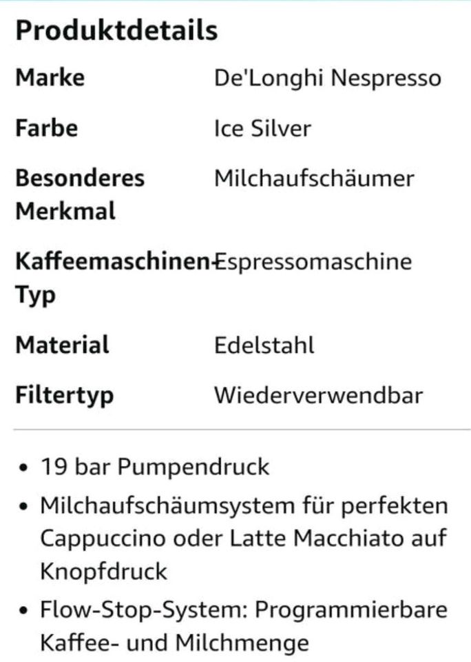 Delonghi Kapselmaschine Kaffeemaschine Lattissima en520.s in Regensburg