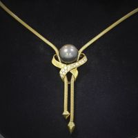 Wert 3690,- Kette Collier Gold Diamant Perle 750 18K pdddd 19561 Düsseldorf - Friedrichstadt Vorschau