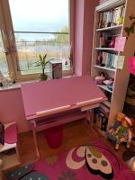 Kinder-Schreibtisch rosa Höhe und Neigung verstellbar + Lampe Sachsen - Limbach-Oberfrohna Vorschau