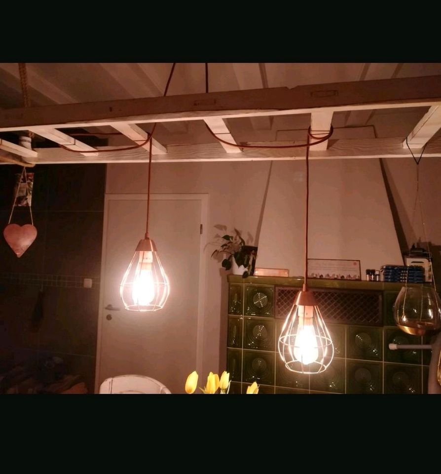 Hängelampe - Deckenlampe - Gitter/Käfiglampe in Waldems
