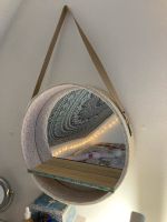 Runder Spiegel, mit Stoff beklebt Brandenburg - Birkenwerder Vorschau