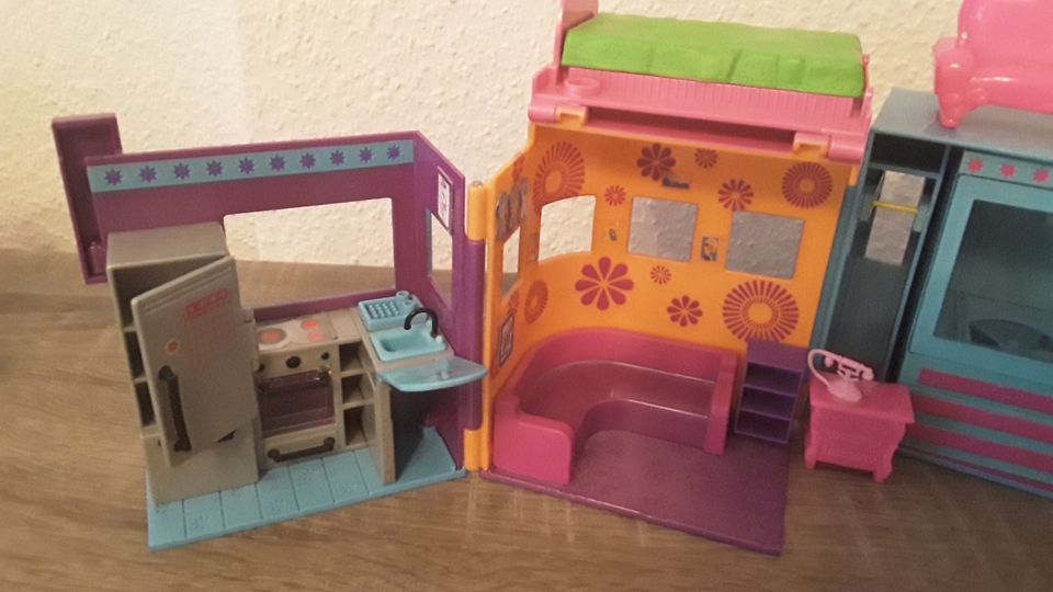 Polly Pocket Sammlung/Auto+Haus+Zubehör in Rietberg