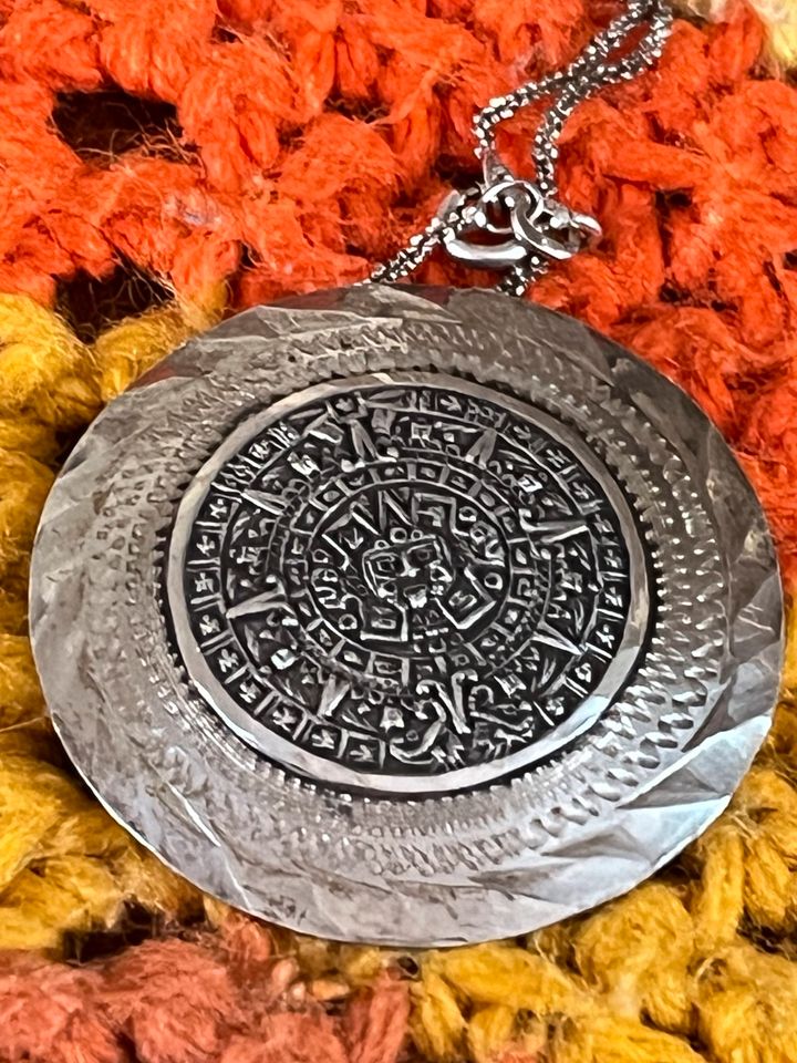 Anhänger Brosche Mexiko México alt Silber 925 mit Kette in Köln