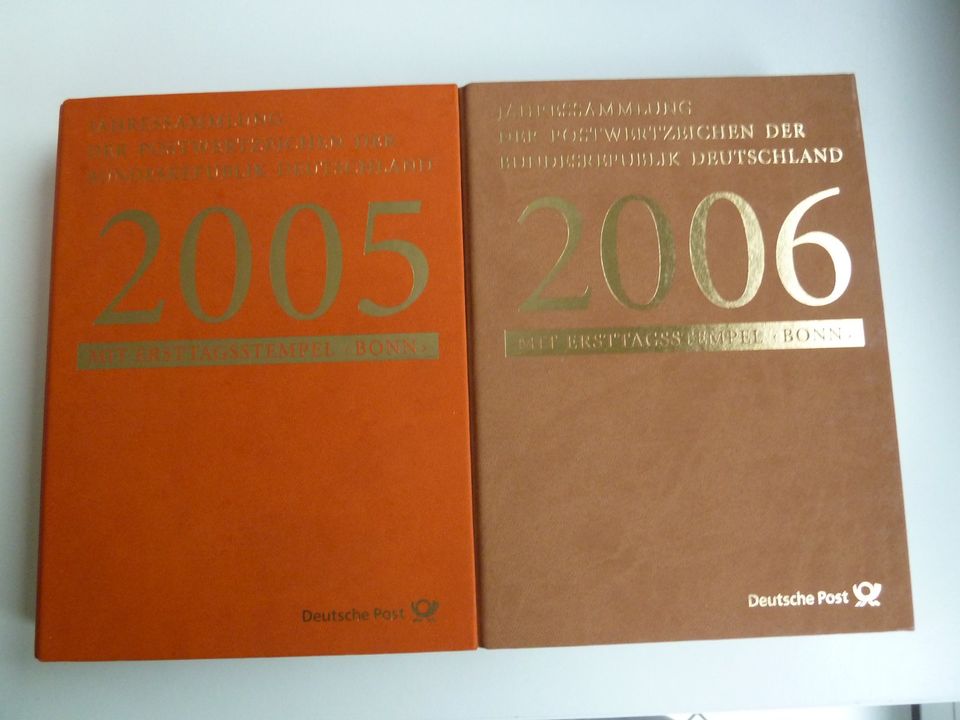 6 Jahressammlungen der Postwertzeichen der BRD 2003 - 2008 in Stade