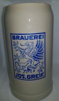 Bierkrug 1 Liter Brauerei  Jos. Greif. Bayern - Weitramsdorf Vorschau