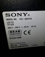 Sony Bravia KDL-46R470A  Ersatzteile Teile Teil OEM PARTS Part München - Altstadt-Lehel Vorschau