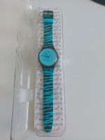 Swatch Uhr SUOZ143 Armbanduhr türkis schwarz Hessen - Kassel Vorschau