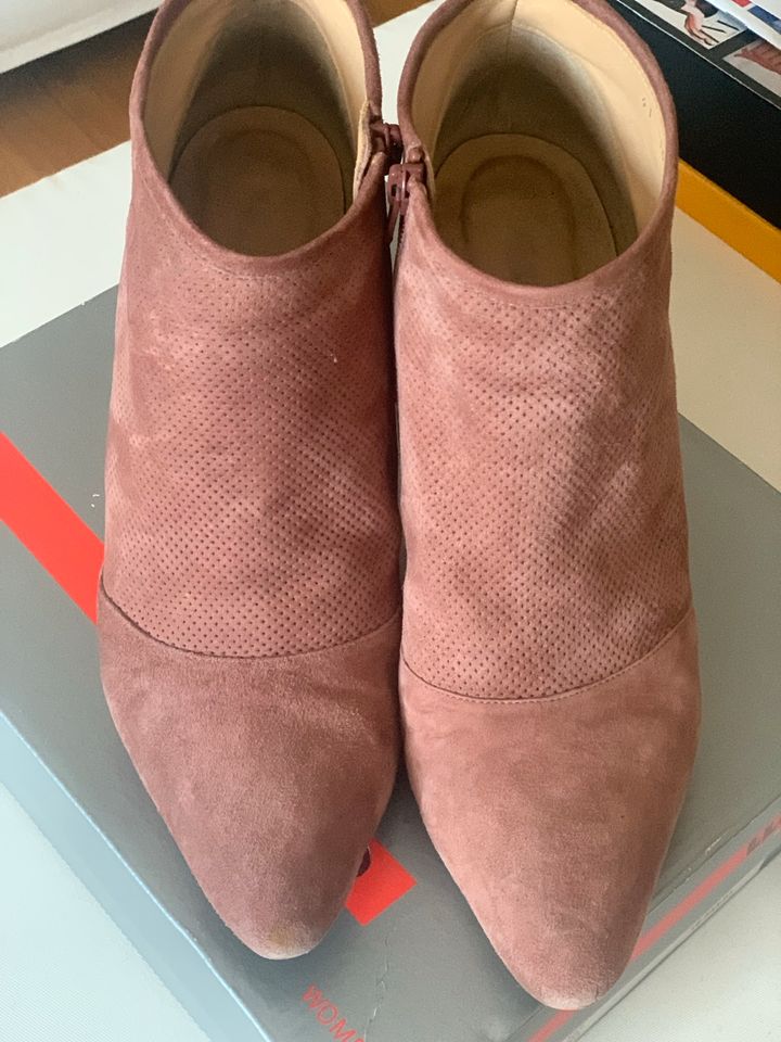 LLOYD Stiefelette/Schuhe,Gr.40,rosa Wildleder/Velours,Absatz in München