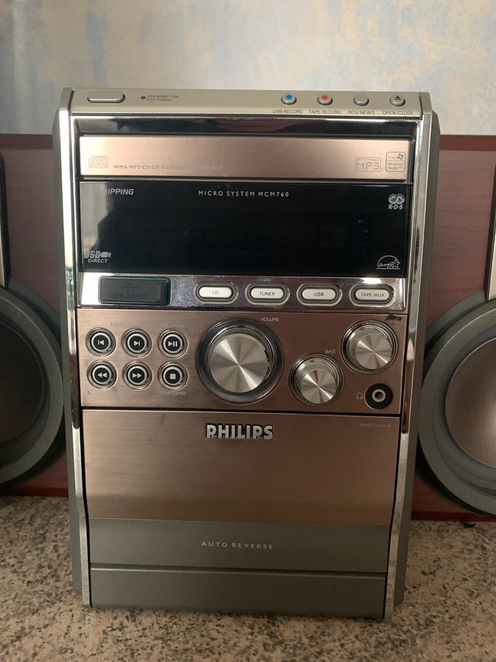 Philips Micro Stereoanlage Kassette CD USB Aux in Bad Belzig