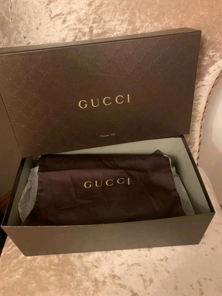 Gucci-Herren Schnürschuh Echtleder dunkelbraun in Lüneburg