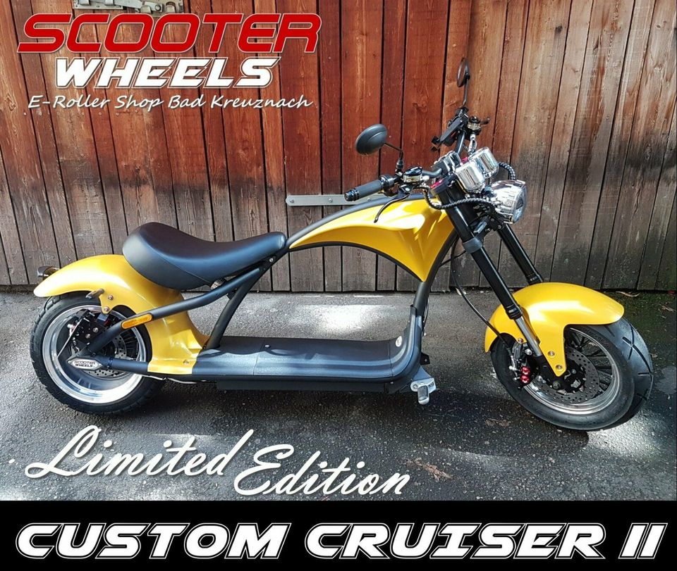 ⚡NEU⚡ Custom Cruiser LE-2 E-Scooter Elektro Chopper ⚡ Umbau ⚡ in Bad Kreuznach