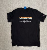 Schwarzes Champion T-shirt mit Pring Größe L Baden-Württemberg - Ulm Vorschau