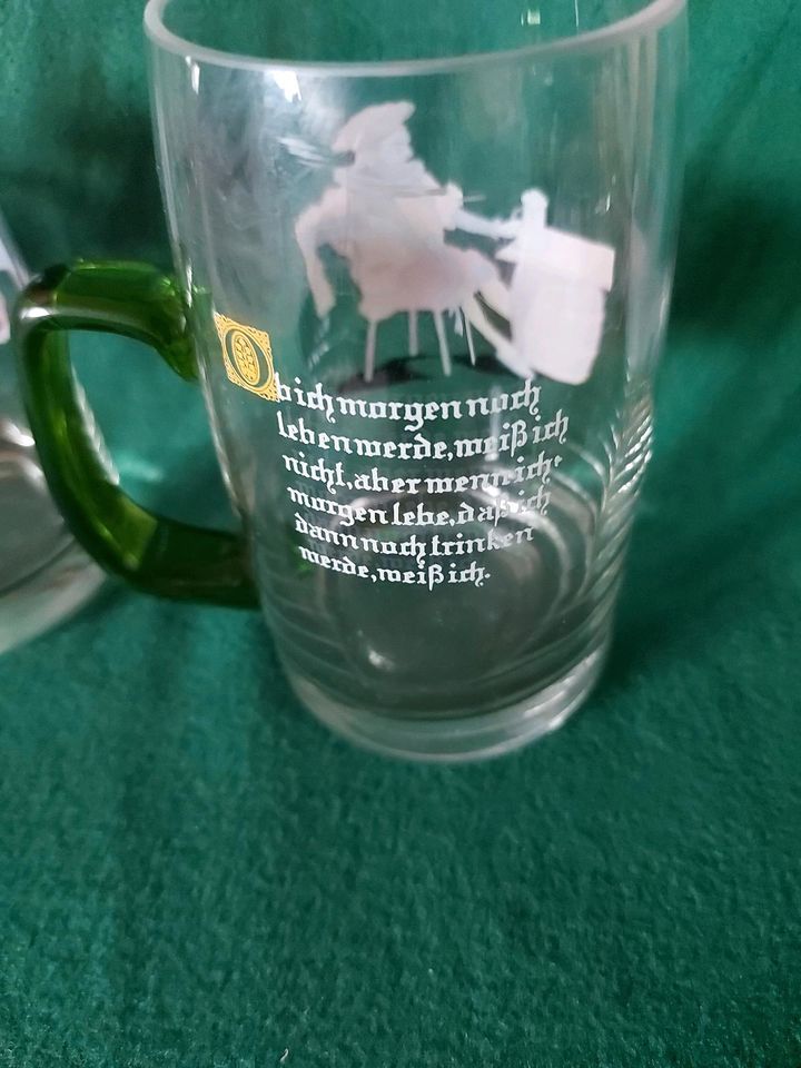 Bierkrug Set, Bierhumpen in Buschvitz