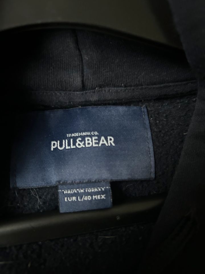 Pullover Hoodie Pull & Bear Gr L USA Adler dunkelblau in Herne