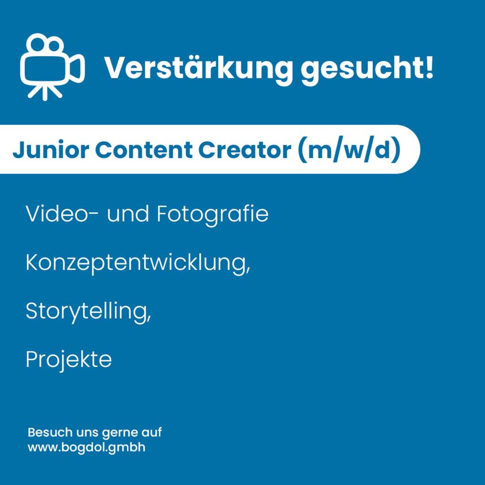 Junior Content Creator (m/w/d) in Hamburg