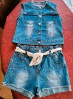 neu: zauberhafte Mädchen-Jeans-Kombi Hotpants + Weste inklusive S Dresden - Trachau Vorschau
