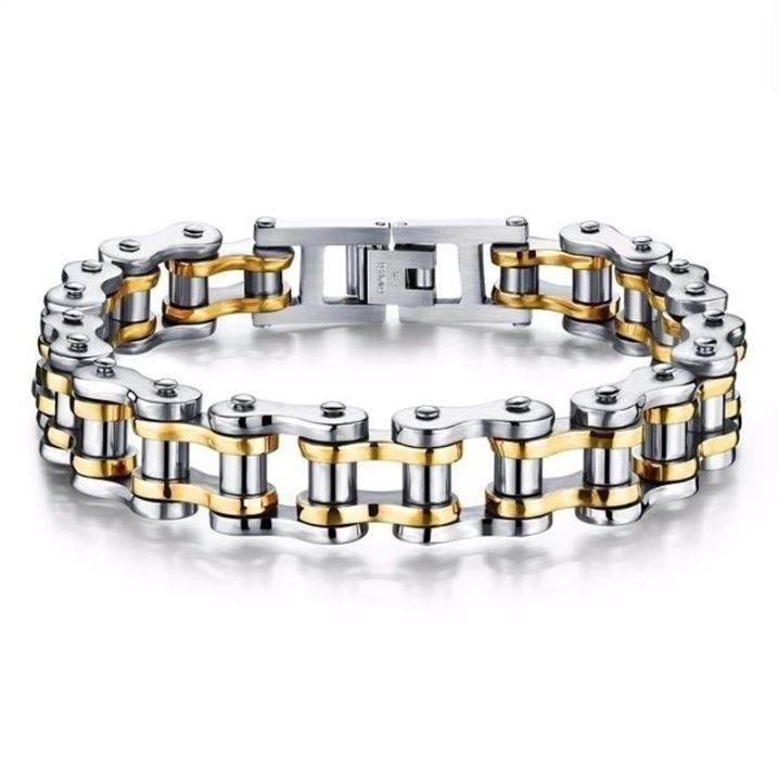 Armband Herren Edelstahl 316 L Glieder Kette Biker Rocker Massiv in Öhringen