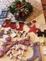 Christbaumschmuck aus Stoff  Weihnachtsdeko Handmade genäht Deko Bayern - Leinburg Vorschau