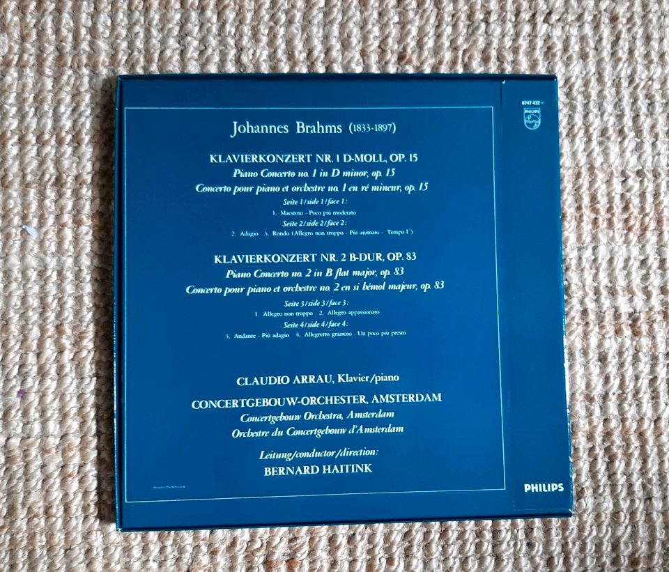 2 Vinyl LPs: Brahms: Die Klavierkonzerte / Klassik in Biebergemünd