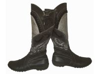 Leder-Stiefel Schuh schwarz grau silber Muster-Mix Schnürer 41,5 Berlin - Charlottenburg Vorschau