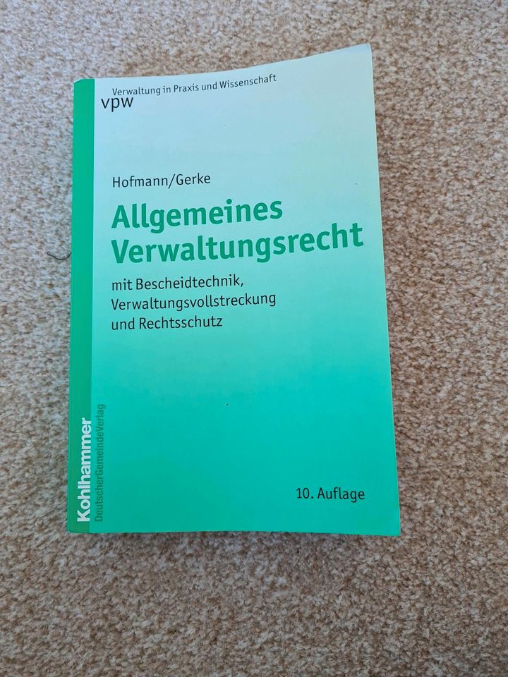 Allgemeines Verwaltungsrecht mit Bescheidtechnik etc. in Neustadt am Rübenberge