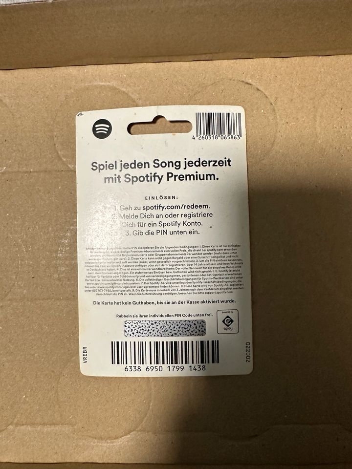 30€ Spotify Aufladung in Rees