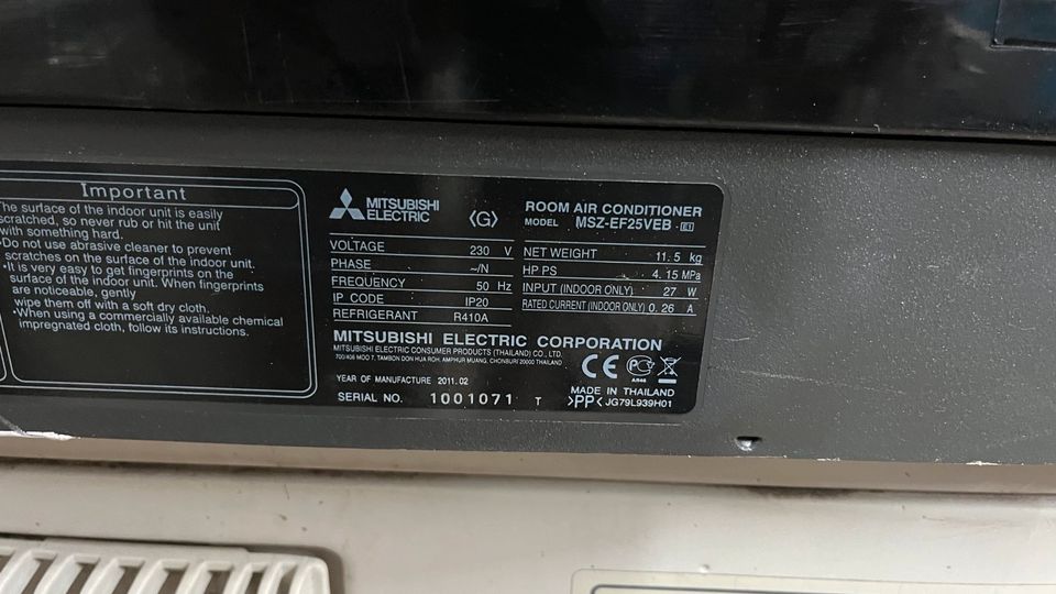 Mitsubishi Electric Klimaanlage Split in Nettersheim