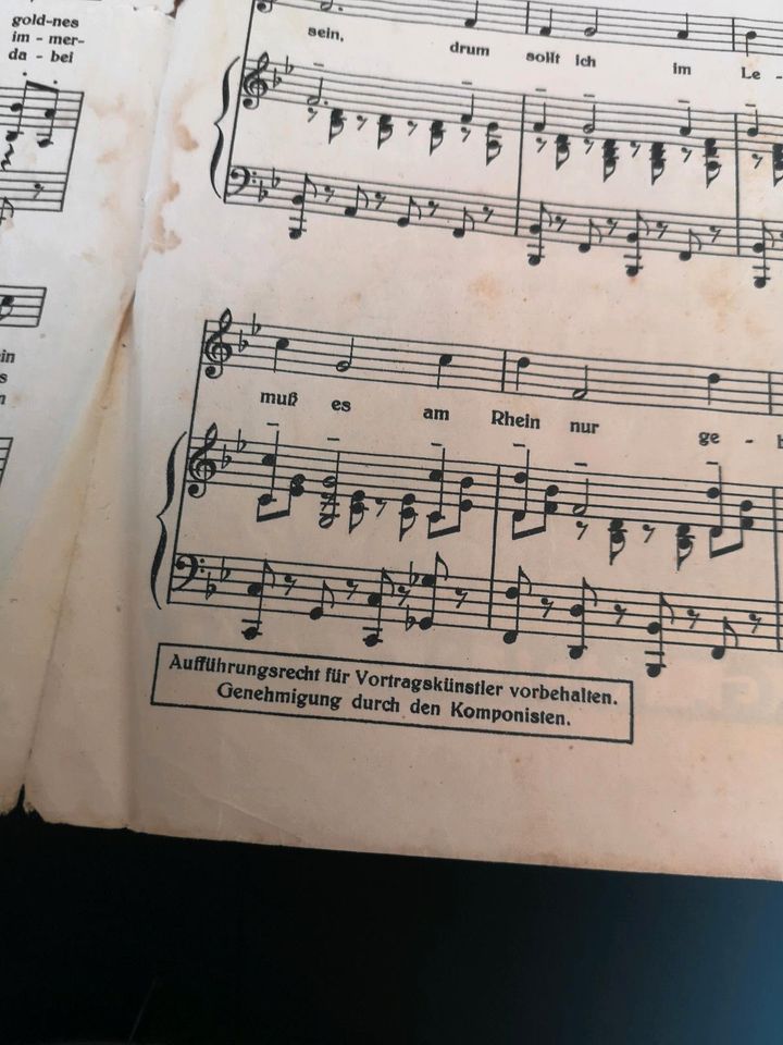 Noten Songbook Liedblatt 1928 Willi Ostermann in Leipzig